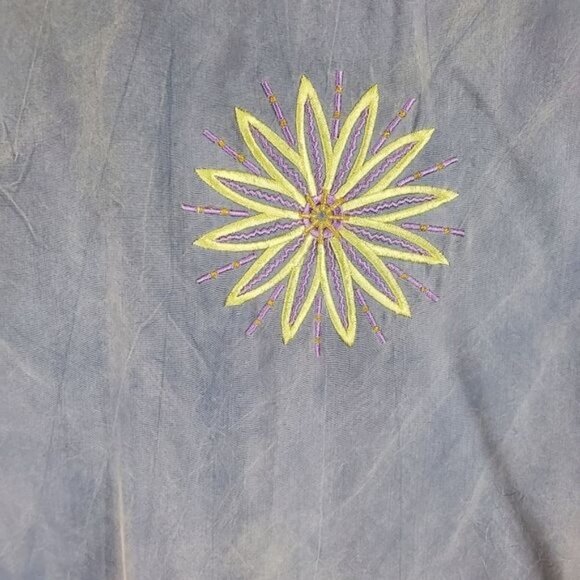 Vintage Saint Germain Paris rayon doleman sleeve top - Picture 2 of 7